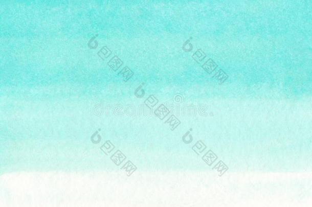 洋海或天蓝色蔚蓝绿<strong>松石</strong>watercol或抽象的后面