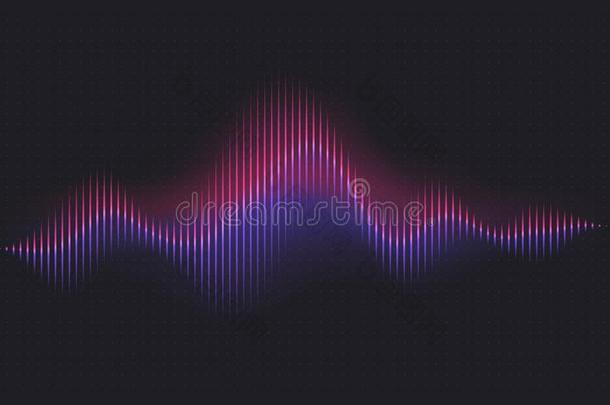 抽象的声音波浪.嗓音数字的波浪form,量嗓音技术