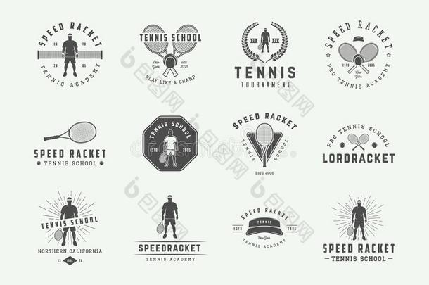 放置关于酿酒的网球理念,象征,徽章,标签