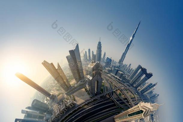 迪拜地平线,在商业区<strong>城市</strong>中心