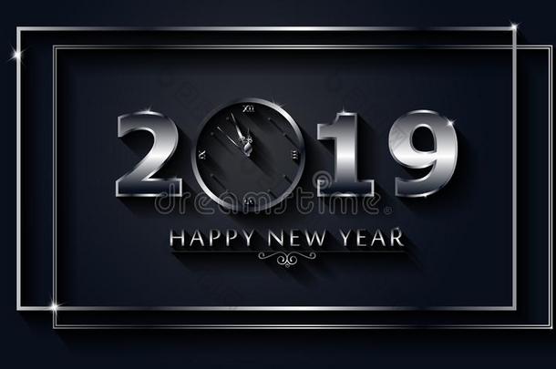 2019幸福的新的年背景.假日关于2019年.额外费用Luxembourg卢森堡