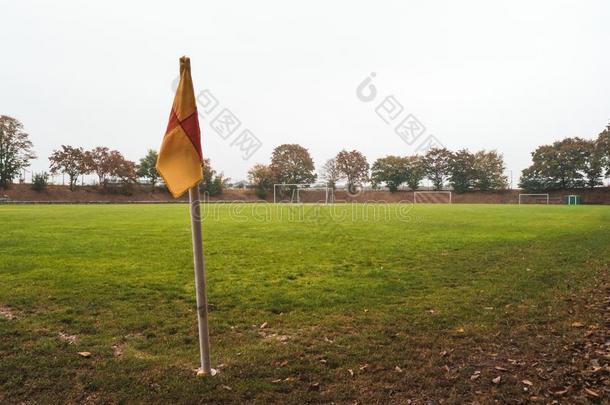 角落旗关于乡下的足球场地采用德国