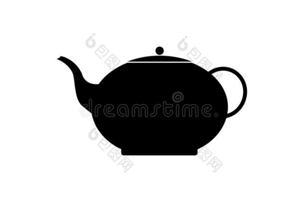 黑的茶<strong>壶</strong>偶像为条,餐厅或厨房的博客.