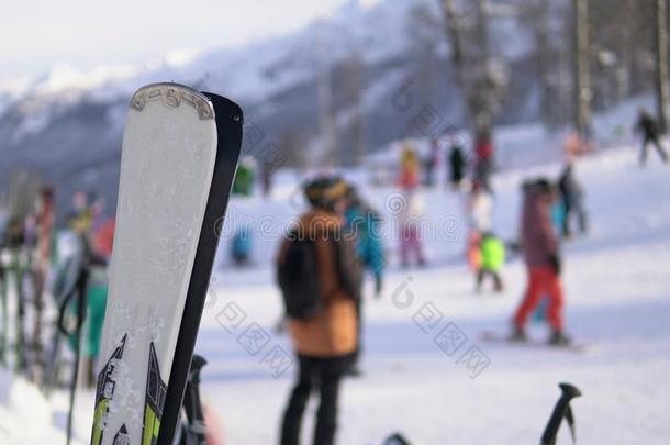 滑雪板和滑雪板向指已提到的人背景关于指已提到的人滑雪求助vacati向