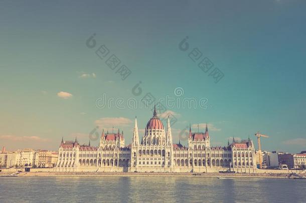 夏看法关于布达佩斯议会建筑物,匈牙利