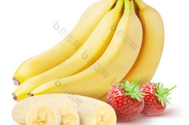 隔离的成果.班奇关于香蕉和部分和草莓是（be的三单形式