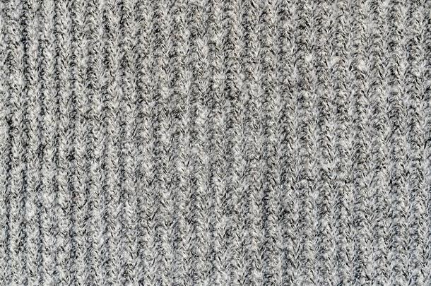 背景关于手工做的愈合织物关于羊毛灰色颜色,布