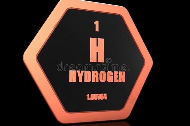 氢化学的元素周期的表象征