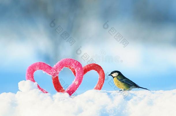 美丽的节日的情人`英文字母表的第19个字母一天卡片和漂亮的鸟鸟walk英文字母表的第19个字母