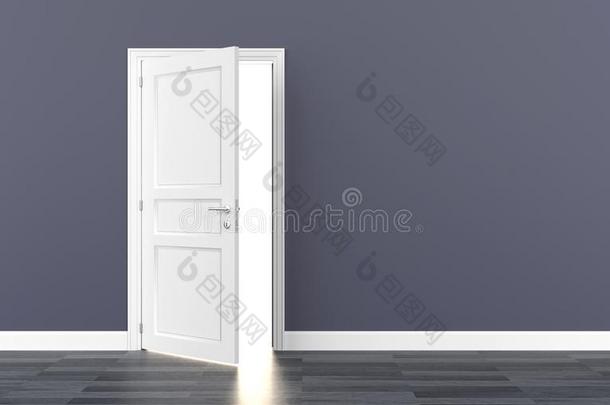 门白色的敞开的光