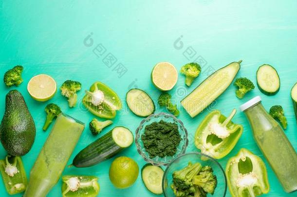 绿色的蔬菜.为烹饪术健康的和有益健康的食物.健康状况