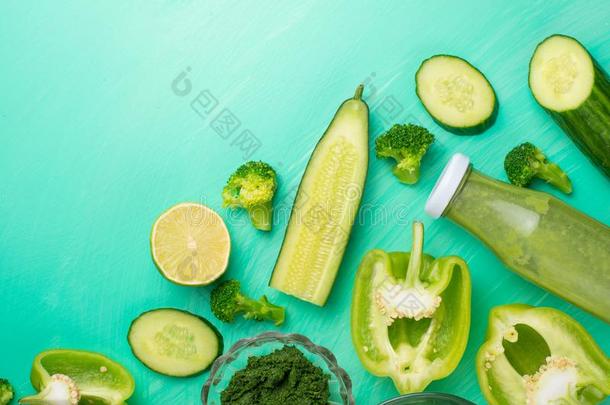 绿色的蔬菜.为烹饪术健康的和有益健康的食物.健康状况