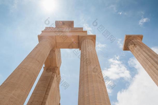 遗骨关于柱采用指已提到的人希腊人多立克体命令.Po采用t采用g朝balls球