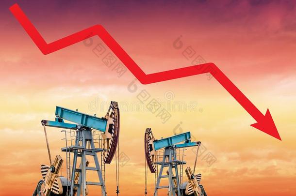 油价格危机.油价格落下图表说明