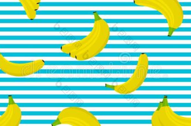 香蕉背景.无缝的模式香蕉.<strong>线条背景</strong>