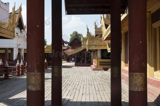 大的王国的曼德勒宫,缅甸