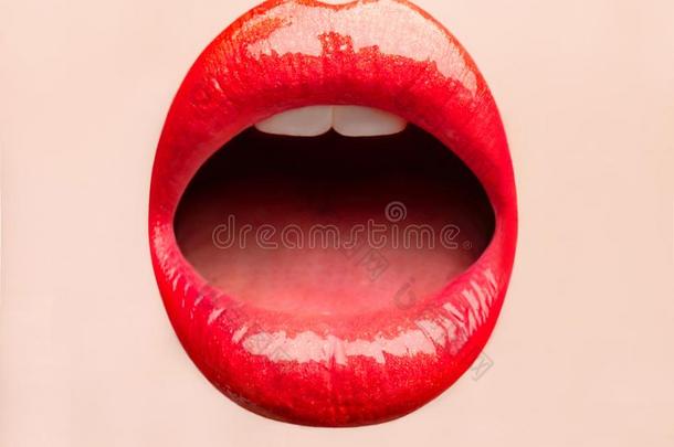 红色的嘴唇.嘴唇关心和美好.嘴唇s.关在上面关于丰满的s关于t嘴唇s