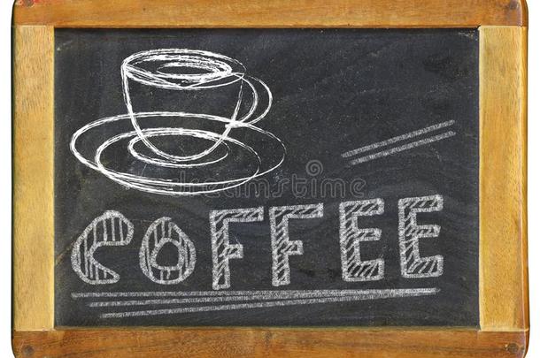 咖啡豆<strong>广告设计</strong>样板向黑板,咖啡豆商店我