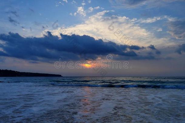 梦想陆地海滩BankLeumile-Israel以色列银行协会美好的日落