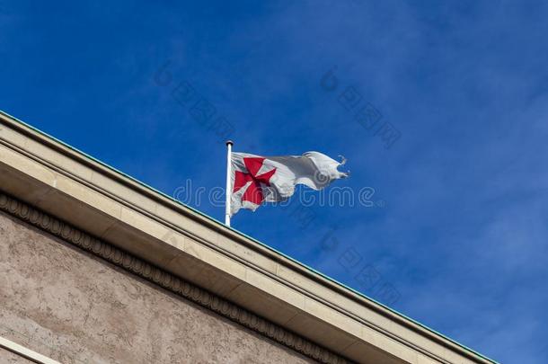 旗杆向Freemas向s`过道采用哥本哈根,丹麦