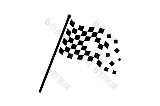 速度比赛旗偶像关于汽车说明矢量