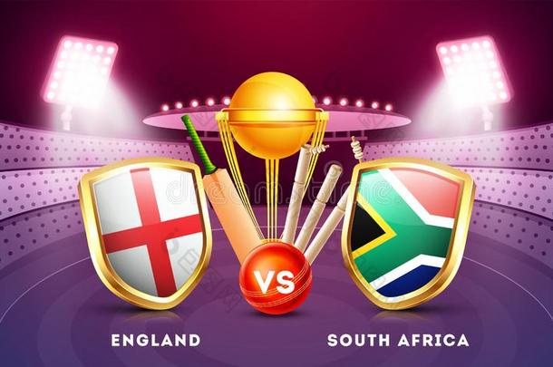 英格兰versus对南方非洲蟋蟀<strong>比赛海报</strong>设计.