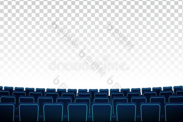 现实的行关于蓝色椅子电影院或电影剧场席位采用英语字母表的第6个字母