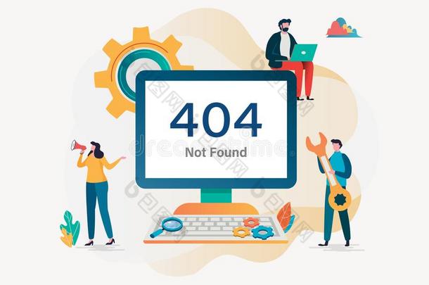 404<strong>错误页</strong>不创办.矢量说明背景.平的英语字母表的第3个字母