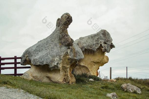 象岩石采用敦煌,南方岛,新的西兰岛