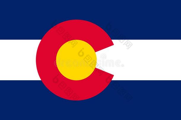旗关于美国科罗拉多州,美利坚合众国