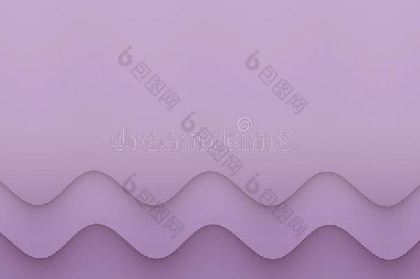 淡紫色的紫色的水平的弯曲的台词抽象的背景图解