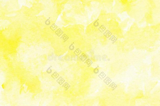 抽象的黄色的水彩向白色的背景.指已提到的人颜色斯帕希