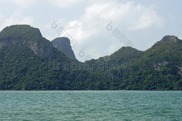希腊字母第12字昂皮带海的国家的-公园采用泰国