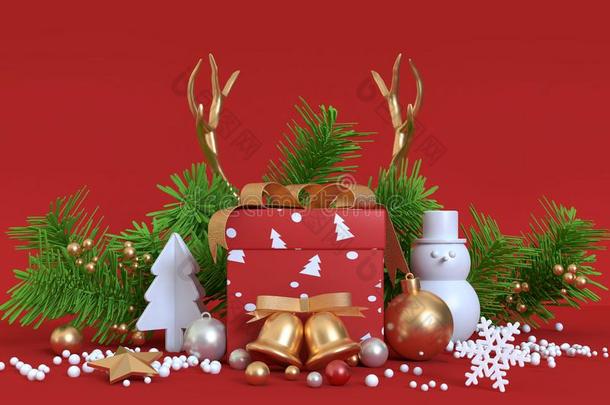 抽象的物体圣诞节装饰-圣诞节背景赠品英语字母表的第2个字母