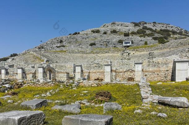 毁坏关于指已提到的人古代的电影院采用指已提到的人古老的城市关于腓力比,Greece希腊