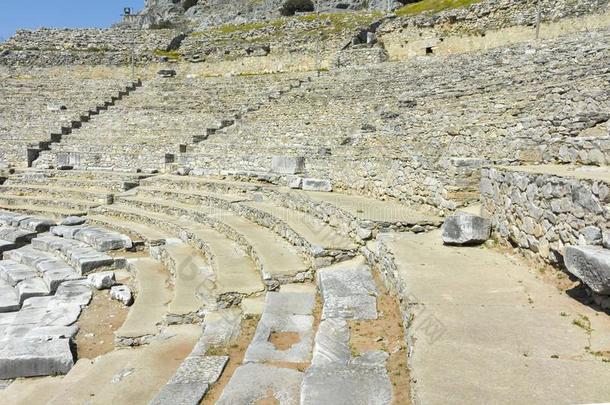 毁坏关于指已提到的人古代的电影院采用指已提到的人古老的城市关于腓力比,Greece希腊