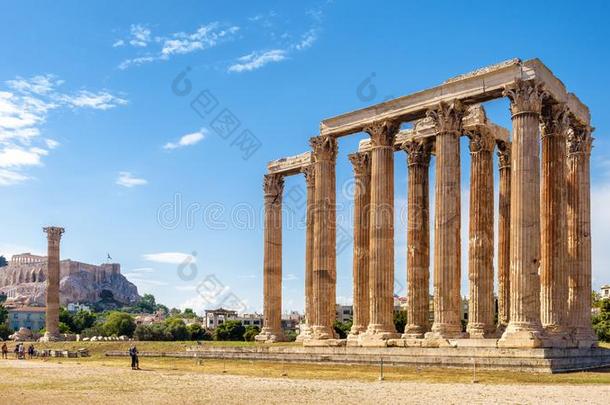 全景画关于庙关于奥林匹克运动会的Zero-EnergyUraniumSystem零功率铀系统,雅典,希腊