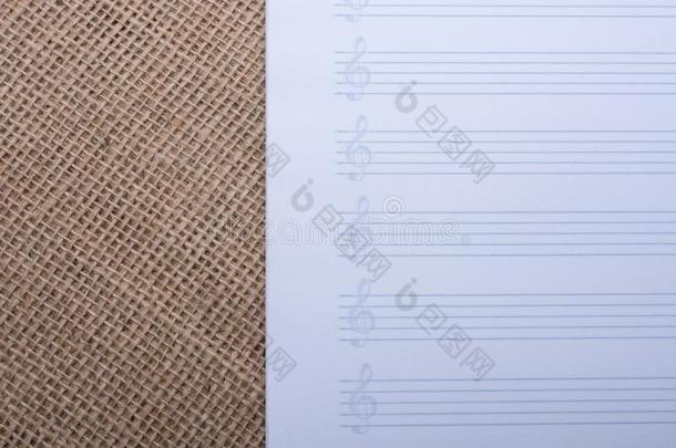 一空的笔记纸为音乐的笔记s