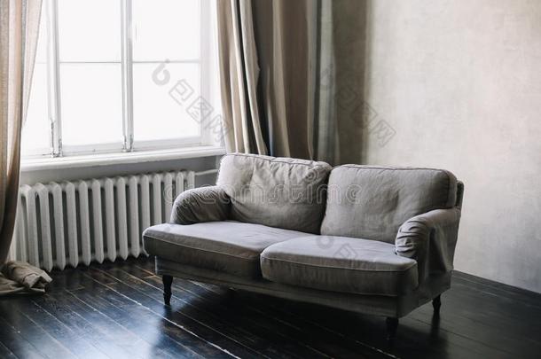现代的沙发.现代的内部.系列关于家具.