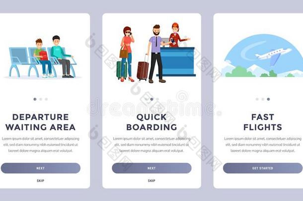 航空公司入职可移动的计算机应用程序屏幕放置