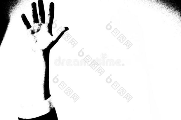 左边的面从两个手举起高的采用天空采用黑的和白色的