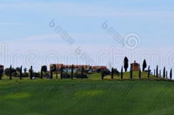 意大利,托斯卡纳区:托斯卡纳的风景采用锡耶纳地区.