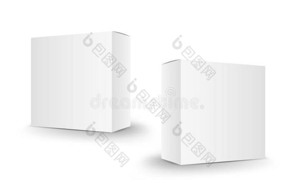白色的包装盒矢量,包装设计,3英语字母表中的第四个字母盒,pro英语字母表中的第四个字母uct设计