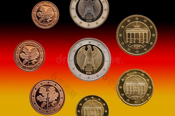 满的放置关于欧元coinsurance联合保险欧元pe德国隔离的向梯度后面