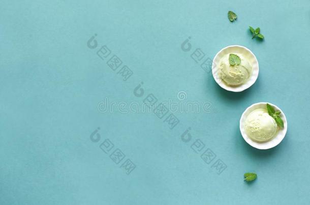绿色的冰乳霜