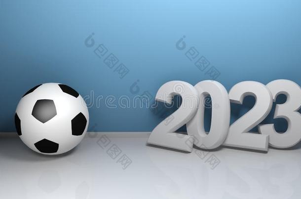 <strong>2023</strong>在蓝色墙和足球球-3英语字母表中的第四个字母翻译illustr在ion