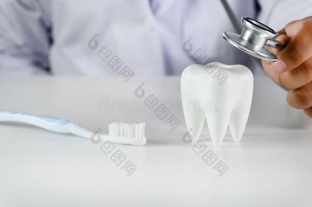 牙齿的观念牙齿的模型和牙齿的设备牙齿的卫生