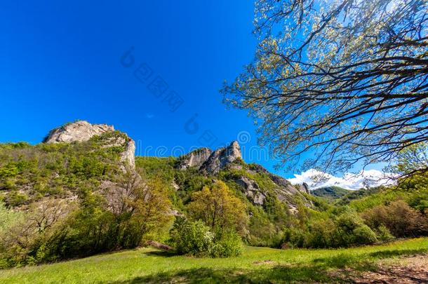 地区的公园岩、陡崖麦拉蒂娜岩石形成麦拉蒂娜伊米莉亚Romania罗马尼亚