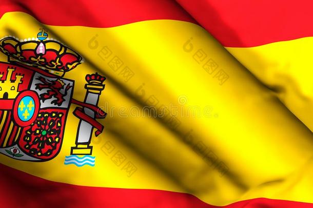 西班牙旗背景