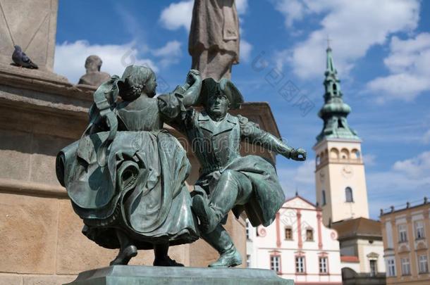 雕像关于跳舞者,诺维<strong>集锦</strong>,捷克人共和国